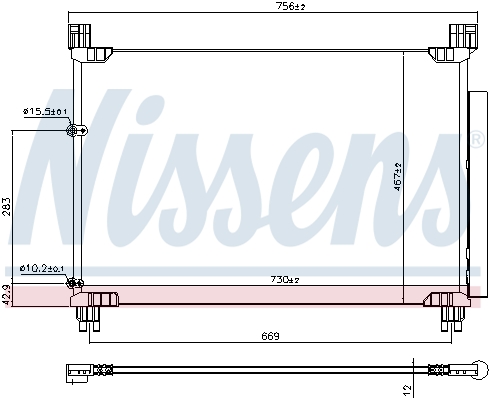 Nissens Airco condensor 941147