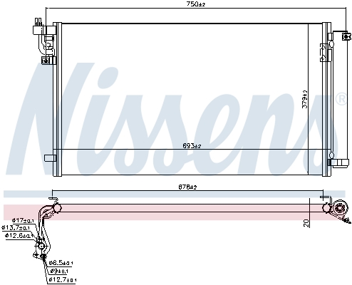 Nissens Airco condensor 941157