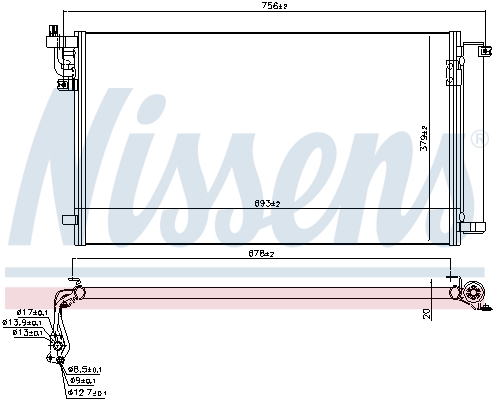 Nissens Airco condensor 941158