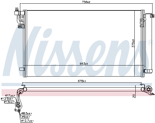 Nissens Airco condensor 941159