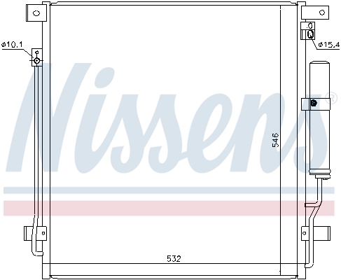 Nissens Airco condensor 941168