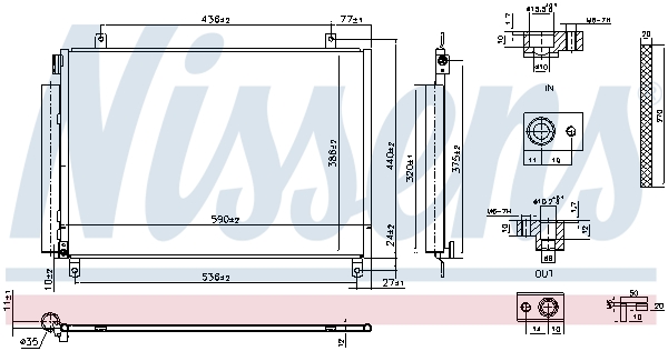 Nissens Airco condensor 941171