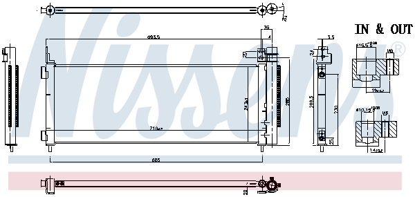 Nissens Airco condensor 941179