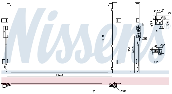 Nissens Airco condensor 941183