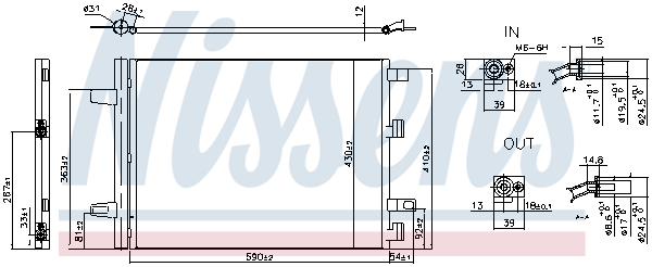 Nissens Airco condensor 941194