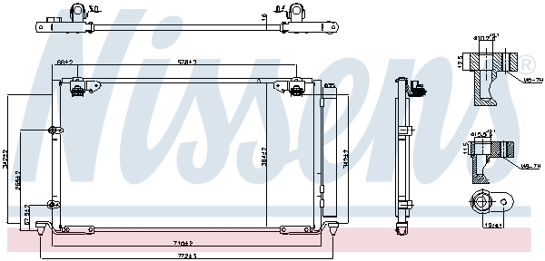 Nissens Condensor, airconditioning 941236