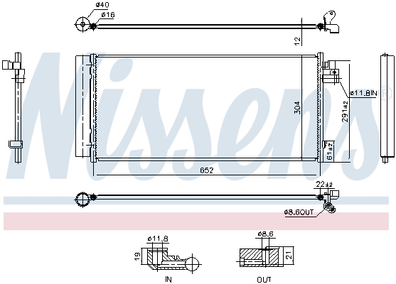 Airco condensor Nissens 941242