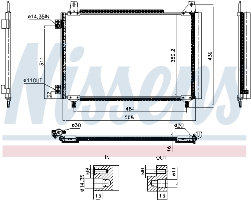 Airco condensor Nissens 941243