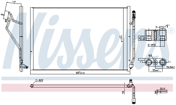 Nissens Airco condensor 941245