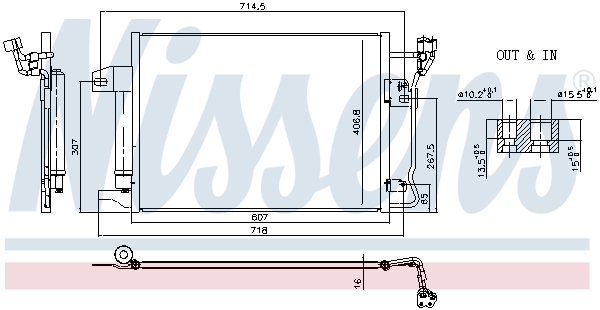 Nissens Airco condensor 941247