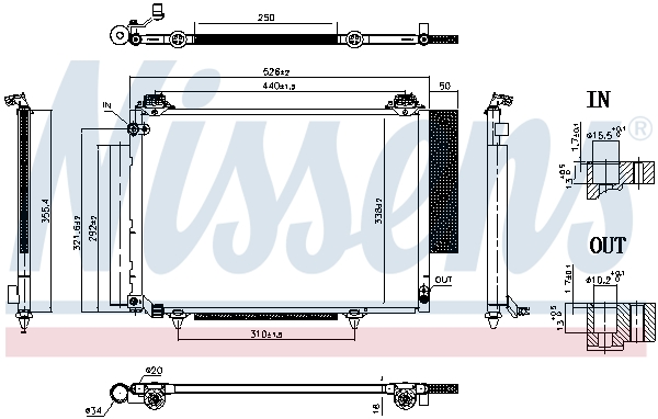 Nissens Airco condensor 941250