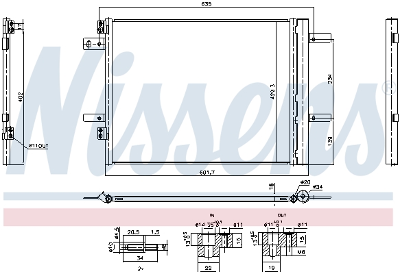 Nissens Airco condensor 941253