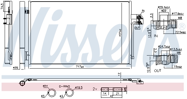 Nissens Condensor, airconditioning 941264