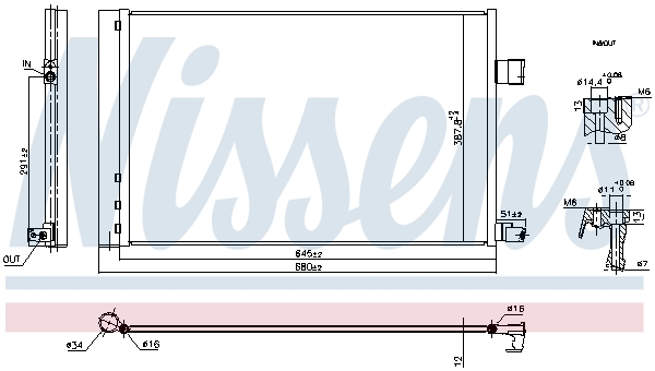 Nissens Airco condensor 941285