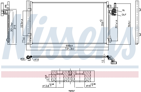 Nissens Airco condensor 941286