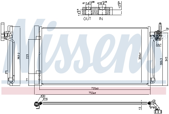 Nissens Airco condensor 941287