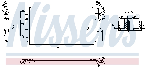 Nissens Condensor, airconditioning 941299