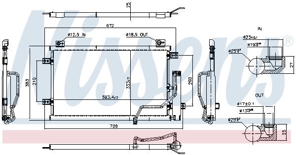 Nissens Condensor, airconditioning 941302
