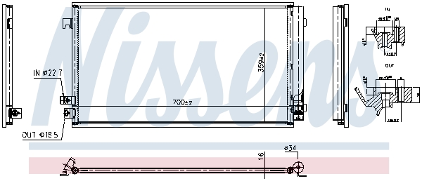 Nissens Condensor, airconditioning 941320