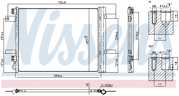 Nissens Condensor, airconditioning 941322
