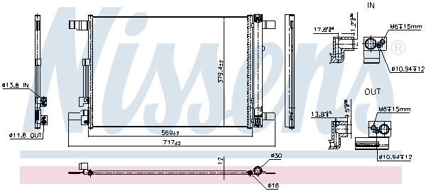 Nissens Condensor, airconditioning 941339