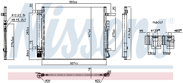 Nissens Condensor, airconditioning 941343