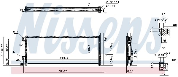 Nissens Condensor, airconditioning 941347