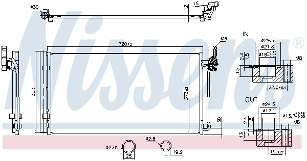 Nissens Condensor, airconditioning 941348