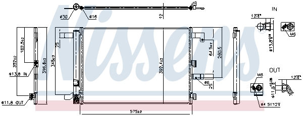 Nissens Condensor, airconditioning 941368