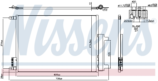 Nissens Condensor, airconditioning 941385