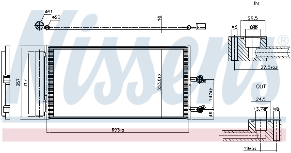 Nissens Condensor, airconditioning 941403