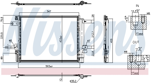 Nissens Condensor, airconditioning 941406