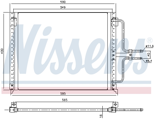 Nissens Airco condensor 94201