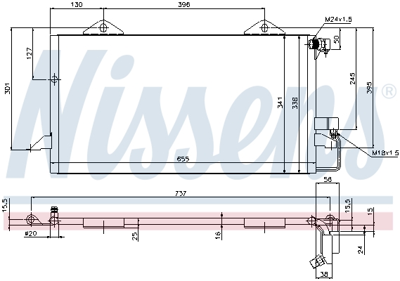 Nissens Airco condensor 94206