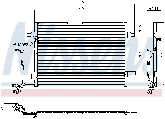 Nissens Airco condensor 94207