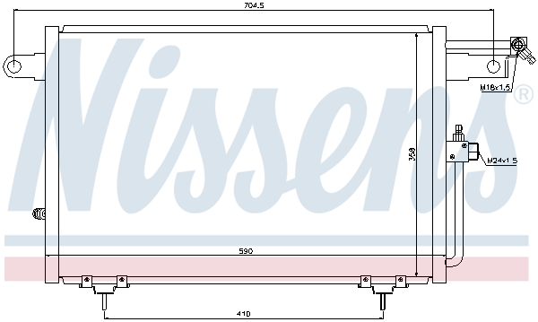 Nissens Airco condensor 94213