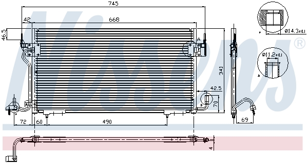 Nissens Airco condensor 94218