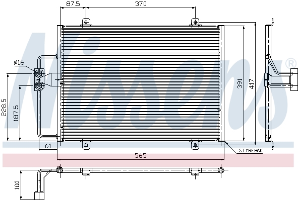 Nissens Airco condensor 94246