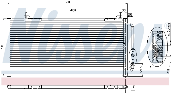 Nissens Airco condensor 94255