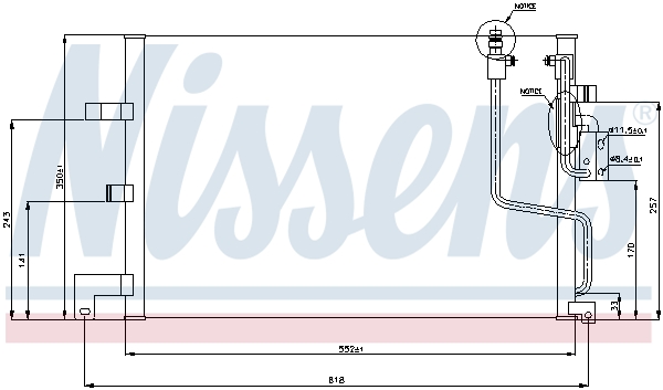 Airco condensor Nissens 94259