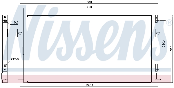 Nissens Airco condensor 94267