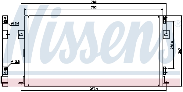 Nissens Airco condensor 94268