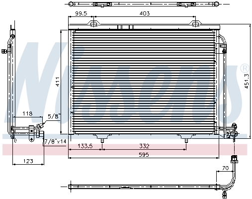 Nissens Airco condensor 94282