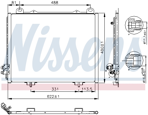 Nissens Airco condensor 94285