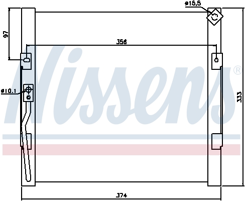 Nissens Airco condensor 94289