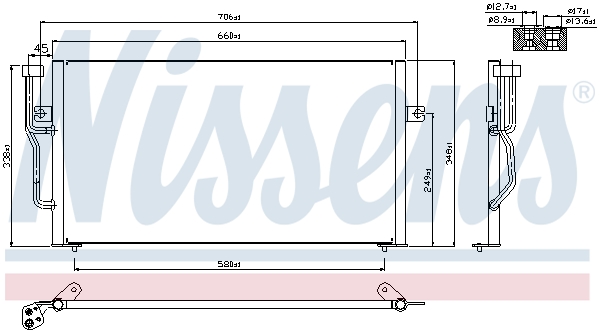 Nissens Airco condensor 94305