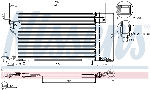 Nissens Airco condensor 94313