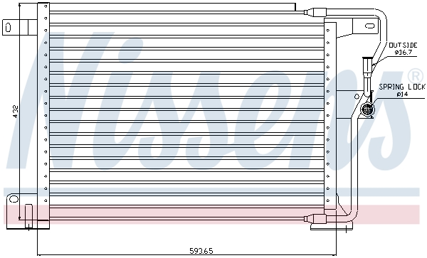 Nissens Airco condensor 94346