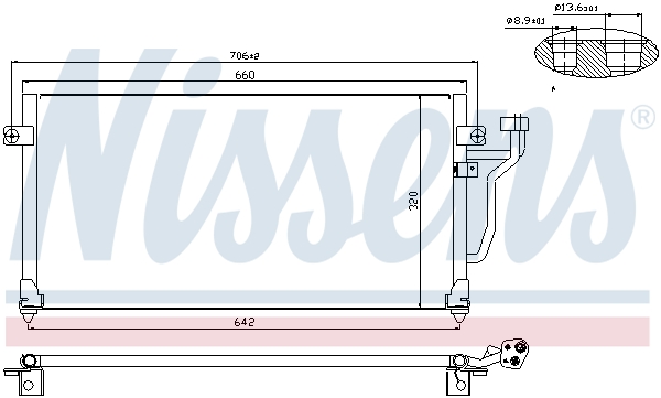 Airco condensor Nissens 94356