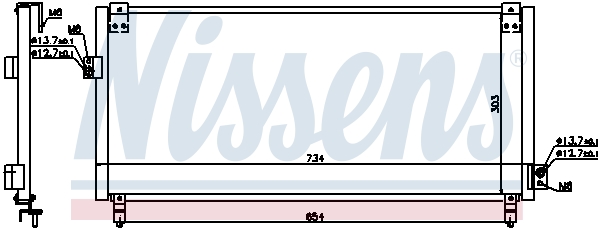 Nissens Airco condensor 94365